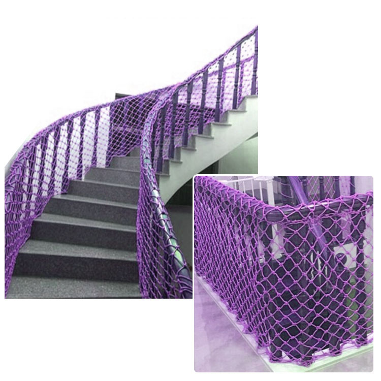 Hot Sale Customizable Polyester Purple Color Safety Net for Balcony 