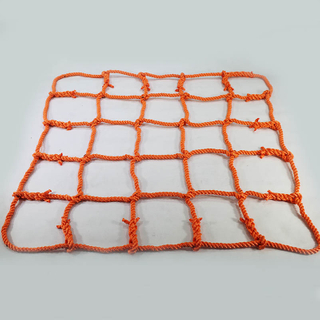 High Quality UV Stabilized Orange Color Knotless Playground Climbing Net with Cheap Price 