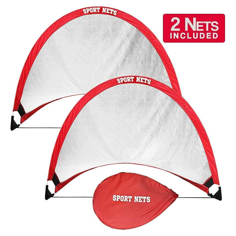 Portable Pop Up Soccer Goals, Set of 2 Soccer Nets with Carry Bag, Folding Indoor or Outdoor Goals