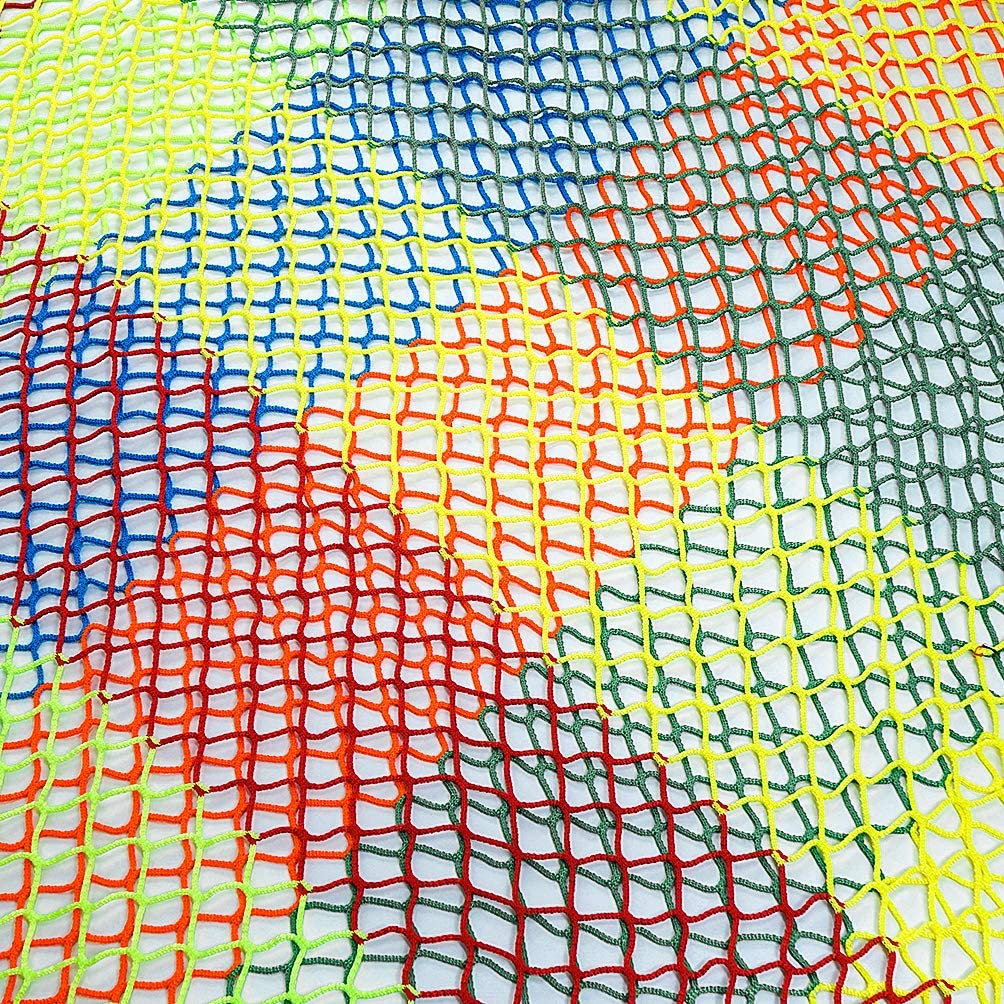 Kids Climbing Safety Net, Double-Layer Climbing Cargo Net Heavy Duty Backyard Play Net for Hammock, Tree House, Monkey Bar, Net Bridge, Rope Ladder